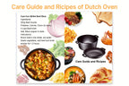 Pre-Seasoned Cast Iron Dutch Oven Set 2-in-1 with Lid, Scraper & Stand – Deep Pot for Camping, BBQ, Bread Baking & Stovetop Cooking
