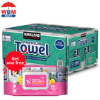 Premium Big Roll Paper Towels 2-Ply Select-a-Size 160 Sheets Per Roll – Highly Absorbent, Individually Wrapped for Kitchen, Bathroom & Household Cleaning, 6-Roll or 12-Roll Value Pack
