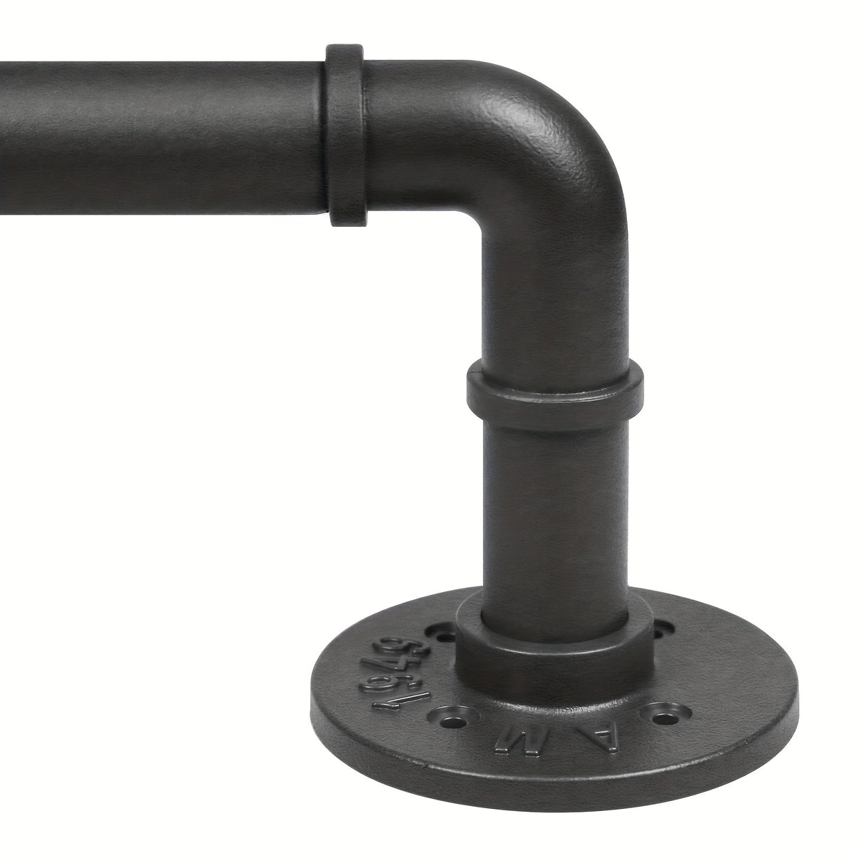 Curtain Rod Black Industrial 1 Inch with Brackets – Rustic Heavy Duty Window Rod Set for Indoor & Outdoor Use | 4 Sizes