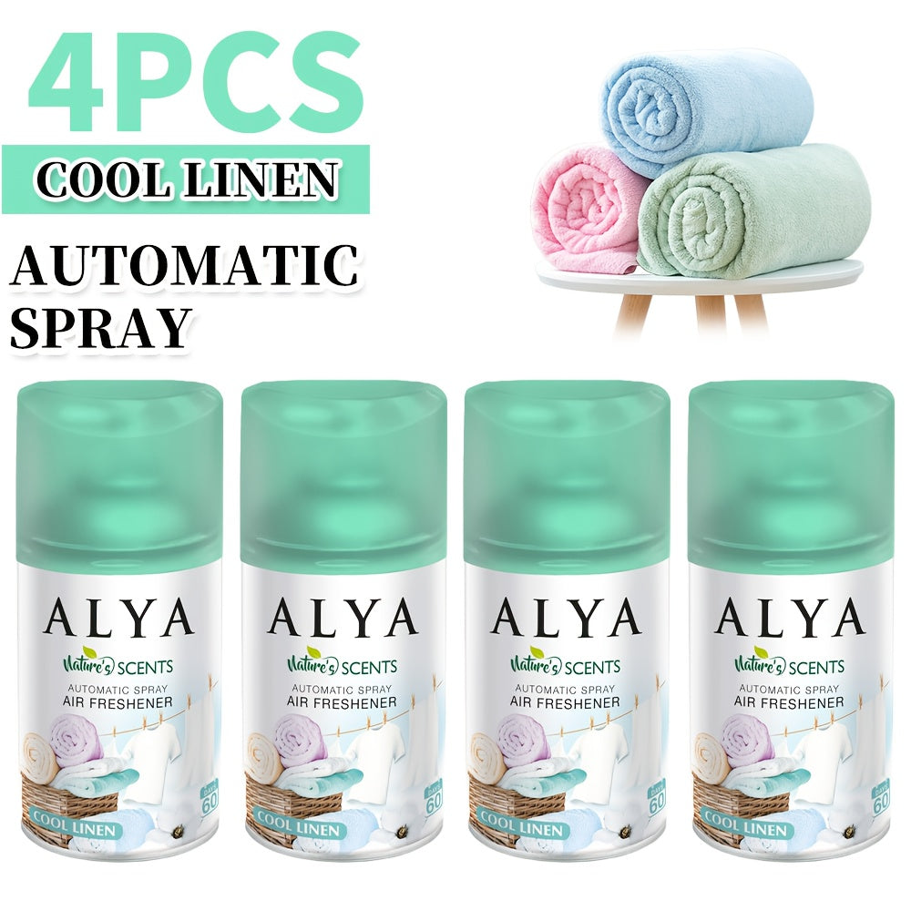 Automatic Spray Air Freshener Refill 8.45 oz 6 Scents 1-Pack and 4-Pack Odor Fighting for Home Bathroom Closet Car Office Fabric Lavender Magnolia Ocean Vanilla