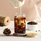Mason Jar Drinking Glasses Set of 16 with Lids, Straws & Brushes - 18.7oz 550ml Reusable Glass Cups for Iced Coffee Water Family Gatherings