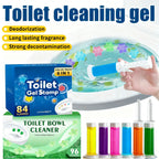 Toilet Cleaning Gel Stamps with Dispenser & Air-Freshening Fragrance – 8 Pieces / 96 Gel Patterns Toilet Bowl Cleaner for Ceramic Surfaces, Bathrooms & Kitchens