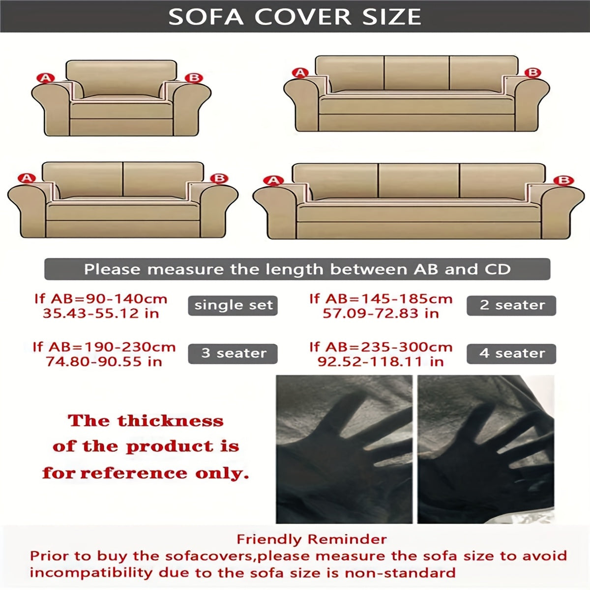 Elastic Sofa Cover with Skirt Full Coverage Printed Slipcover Machine Washable Universal Fit 2 3 4 Seater Couch Protector Living Room