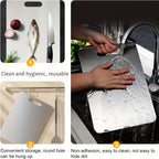 Stainless Steel Cutting Board Set 3 Piece - Dual-Sided SUS304 Metal Chopping Boards Non-Stick Rust-Resistant BPA-Free Portable for Kitchen Camping Picnic, Meat Fruit Vegetables