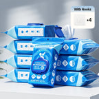 Flushable Wet Wipes with Probiotics, Plant-Based Fibers Fragrance-Free Sewer-Safe Butt Wipes, Soft Thick Disposable Personal Care Wipes for Adults, Incontinence & Sensitive Skin, Multi-Pack