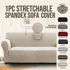 Elastic Stretch Sofa Cover Spandex – Non-Slip Couch Slipcover, Pet-Friendly, Machine Washable, All-Season, 7 Colors, 1/2/3 Seater, Living Room Bedroom Office Home Decor