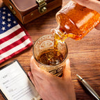 Veteran Tribute Whiskey Glass 10oz – Engraved US Navy Military Gift, Patriotic Personalized Whiskey Glass for Dad, Veteran & Anniversary