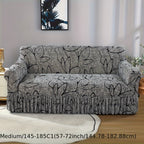 Elastic Sofa Cover with Printed Skirt - Universal Stretch Couch Slipcover Furniture Protector 2 3 4 Seater Living Room Bedroom Office All Seasons