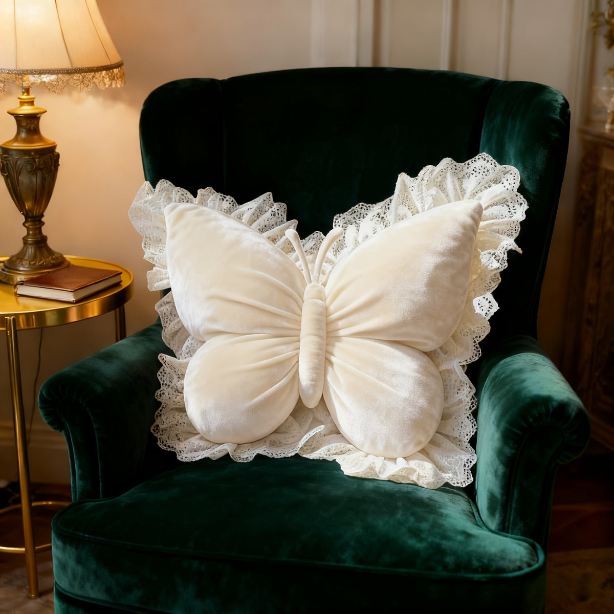 Butterfly Shaped Throw Pillow Cute Decorative Bow Pillow for Bed Sofa – Soft 3D Accent Pillow for Girls Bedroom Home Decor