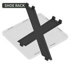 Stackable Shoe Rack Organizer 6 or 9 Tier – Plastic Vertical Shoe Shelf for Entryway, Hallway, Bedroom & Closet, Holds 6–9 Pairs, Easy Assembly, Black or White