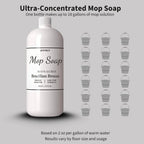 Concentrated Floor Cleaner Solution 32oz – 4X Formula, Pet-Friendly, Streak-Free, Brazilian Breeze Scent for Ceramic, Stone & Hard Floors