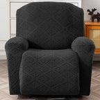 4-Piece Polyester Stretch Recliner Slipcover Set – Non-Slip Elastic Bottom Recliner Chair Cover Sofa Couch Protector for Living Room, Machine Washable Home Decor