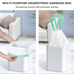 13 Gallon Trash Bags Heavy Duty Thickened Tear-Resistant Garbage Bags for Kitchen Office Bedroom Outdoor Courtyard 15kg Capacity 75 or 160 Count Multi-Purpose