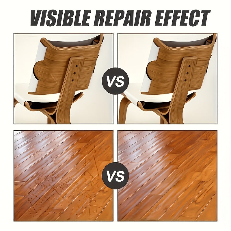Color-Matching Wood Scratch Repair Paste – Crack & Gouge Filler for Furniture, Doors, Cabinets, Tables, Chairs & Hardwood Floors, Restores Surface Color & Finish, Easy No-Sand Application