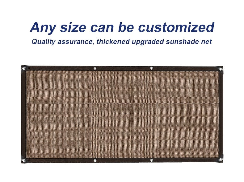 Anti-UV Sunshade Net for Garden, Greenhouse, Pergola & Terrace – Durable Sun Protection Shade Cloth for Plants & Outdoor Spaces | Brown & Black, Multiple Sizes