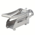 Stainless Steel French Fry Cutter & Vegetable Chopper - Heavy Duty Potato Slicer, Onion Chopper and Food Cutter for Carrots, Cucumbers and More - Essential Kitchen Gadget
