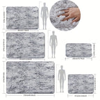 Tie-Dye Plush Fluffy Area Rug for Living Room Bedroom – Soft Non-Slip Indoor Carpet, Water-Absorbent Luxury Shaggy Mat, Modern Home Decor, Multiple Sizes
