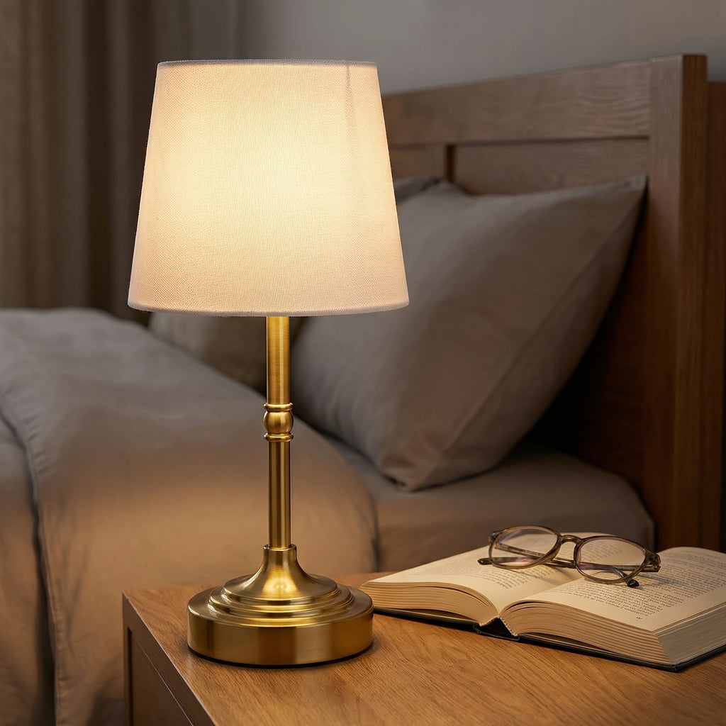 Cordless Rechargeable Table Lamp – Battery Powered Stepless Dimmable Touch Lamp for Bedroom, Dining Room, Kitchen & Office Decor