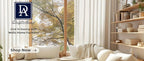 Linen Blackout Curtains 2 Panels – 100% Light Blocking Farmhouse Thermal Insulated Drapes, Rod Pocket Back Tab Ring Clips, Machine Washable, Living Room Bedroom, 9 Colors Multiple Sizes