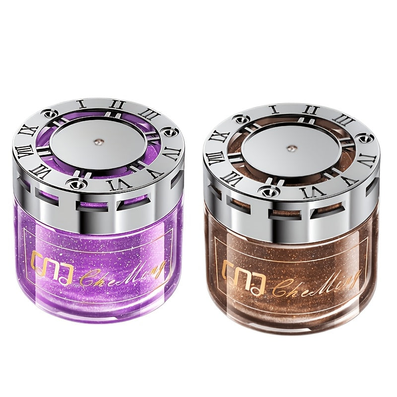 Solid Car Perfume Balm 2-Pack – Long-Lasting Light Fragrance Car Air Freshener & Interior Ornament, 5 Scent Combos: Lavender, Black Forest, Cologne, Wilderness & Gardenia Berry