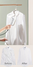 Handheld Garment Steamer 1200W – 10-Second Heat-Up, Horizontal & Vertical Steam, 70ml Refillable Tank, 20-Min Continuous Steam, Ceramic Nozzle, Compact Travel Steam Iron for Home Office Travel, Gray Red White Purple