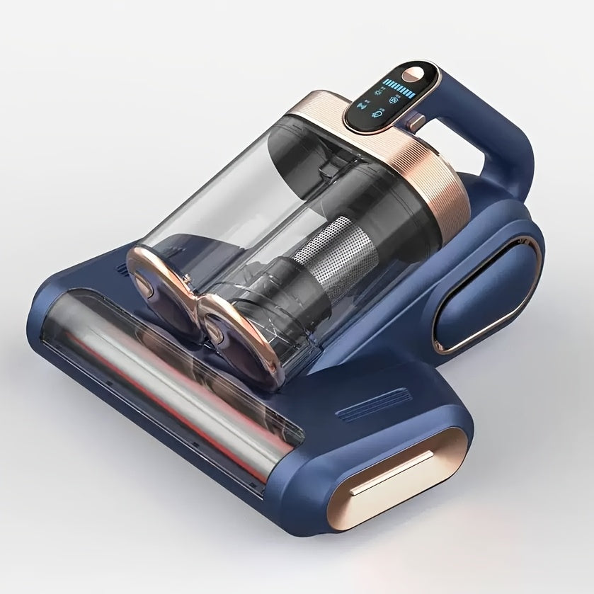 UV Mattress Vacuum Cleaner 16KPa Wireless with 253.7nm Ultraviolet Light – 80,000 RPM Wave Anti-Mite Technology, 3-Minute Fast Charging, Double-Cup Handheld for Pillows, Baby Beds & Sofas