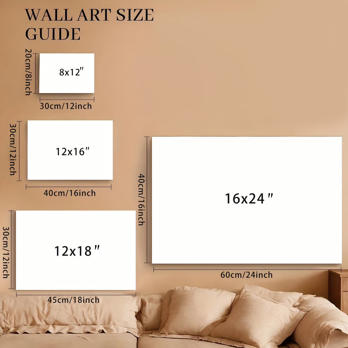 Personalized Couples Canvas Wall Art - Custom Deer & Mountains 2D Flat Print with Two Names, Romantic Gift for Couples, Anniversary Wedding Bedroom Decor