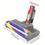 Dyson Vacuum Attachments Soft Roller Brush Head with Dust Detect Green Light Compatible V7 V8 V10 V11 V15 Hard Floor Motorhead Replacement Parts
