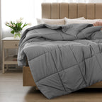 All Season Comforter with Corner Tabs & Box Stitching – Soft Fluffy Lightweight Hotel-Quality Duvet Insert for Twin Queen King, Breathable Year-Round Bedding