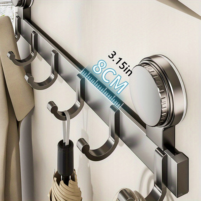 No Drill Adhesive Door Hooks 5 Hooks Strong Load Bearing Wall Hook for Door Back Bathroom Entrance Clothes Hanger Organizer Apartment Renter Friendly