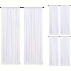Sequin Curtains Backdrop 4 & 6 Panels 2x8FT - Shimmer Glitter Party Backdrop Curtain for Wedding Birthday Bachelorette Photo Booth, 25 Colors Reusable Event Decoration