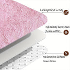 Pink Soft Shaggy Area Rug for Living Room & Bedroom - Fluffy Non-Slip Thickened Carpet for Bedroom, Dormitory & Home Decor, Moisture Resistant Easy Clean in 4x6, 5x8, 6x9, 8x10 Ft