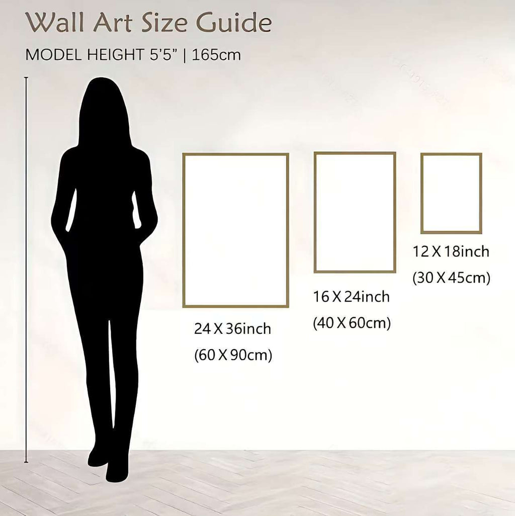 Framed Black & White Abstract Lady Canvas Wall Art Large Farmhouse Orange Halloween Decor – Decorative Painting for Living Room Bedroom, Unique Room Decor Gift, All Saints' Day
