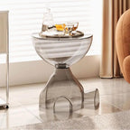 Bear Nightstand White Plastic Bedside Table with Lamp & Cup Holder – Cute Bear-Shaped Side Table, Easy Assembly, Compact Storage for Bedroom, Living Room & Small Spaces