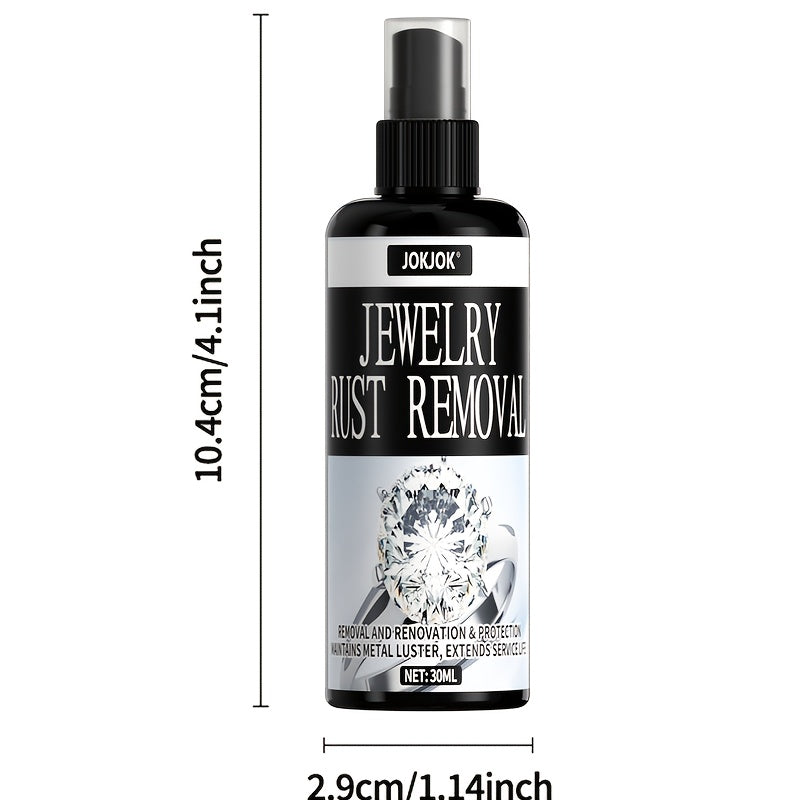 Jewelry & Metal Polishing Cream with Cloth, Restores Shine on Gold Silver Coins & Watches, Glycerin Formula Unscented Mild Metal Cleaner & Polish for Jewelry Care, 1.01 oz