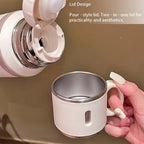 Vacuum Insulated Water Bottle 600ml 316 Stainless Steel Double Wall – Leak-Proof Lid with Handle for Travel, Gym, Office & Outdoors