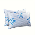 Firm Supportive Sleep Pillows Set 2/4 Pack – Hotel-Grade Cool-Touch, Soft Fiber Fill, Back Stomach Side Sleeper Pillow Standard Queen King