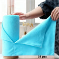 Reusable Microfiber Cleaning Towels 51pcs – Tearable Kitchen Roll Wipes, Absorbent Dish Cloth & Paper Towel Replacement, Multi-Surface Household Cleaning Rags, Eco-Friendly Kitchen Supplies