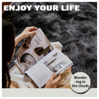 Tie-Dye Fluffy Area Rug – Ultra-Soft Thickened Plush Indoor Mat for Living Room, Bedroom & Office, 9 Colors 6 Sizes, Boho Machine-Woven Floor Carpet
