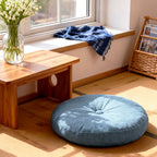 Round Seat Cushion 40x40cm 15cm Thick Firm Futon Meditation Mat Removable Linen Cover Chair Pad for Office Dining Chair Home Decor All Seasons Christmas