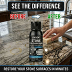 Floor Polishing Wax Paste for Marble Granite Quartz Ceramic Tile | Nano Brightening High Gloss Finish, Scratch Repair & Stain Protection, Long-Lasting Stone Care Polish for Home Floors