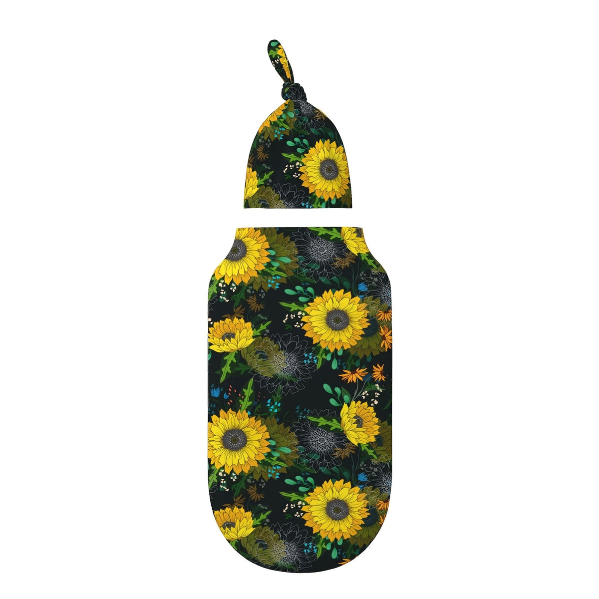 Baby Swaddle Blanket Stretchy Wrap for Newborns & Infants – Soft Receiving Blanket in 5 Nature-Inspired Patterns, Butterfly, Sunflower, Bee, Life Tree & Moon Star