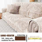 Plush Sofa Cover Faux Rabbit Fur Non-Slip, Thickened Quilted Sofa Cushion Cover Machine Washable, Warm Breathable Pet-Friendly Couch Pad for Living Room, Bedroom & Office