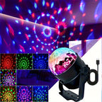 Party Lights with Remote Control, Disco Ball Strobe DJ Light for Dance Parties, Birthday Decorations & Home Room – Music Sync LED Effect – 2 or 4 Pack