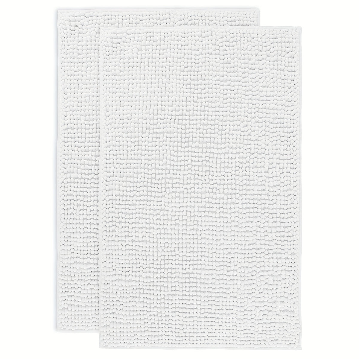 Chenille Bathroom Rug Extra Soft Absorbent Bath Mats for Bathroom Floor – Non-Slip, Water Absorbent, Machine Washable Bath Mat