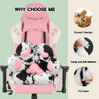 Cat Paw Cushion Jumbo Plush 23.6"x27.6", Oversized Cute Cat Paw Print Pillow with Quilted Cover & Filling for Office Chair, Gaming Chair, Bed & Floor Decor