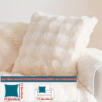 Faux Rabbit Fur Plush Sofa Cover Thick Milkskin Split Slipcover Cozy Winter Warmth Pet Friendly Machine Washable 1 2 3 4 Seater Living Room Bedroom Office