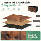 Nightstand with 2 Drawers & Removable Fabric Bins - Small Bedside Dresser for Bedroom, Dorm, Entryway & Small Spaces, 1pc or 2pcs Set, 4 Colors