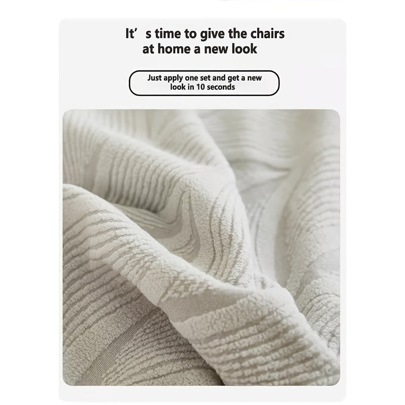 Jacquard Leaf Stretch Dining Chair Covers with Skirt 4 or 6 Pack, Universal Removable Parsons Chair Slipcovers for Dining Room Kitchen Wedding Party Banquet