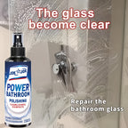 Shower Glass Cleaner Spray – Hard Water Stain & Soap Scum Remover for Shower Doors, Mirrors & Tiles, Streak-Free Shine, Powerful Bathroom Glass Cleaning Formula